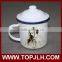New fashion retro style enamel cup heated coffee mug