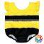 Toddler Children Lovely Bee 2Pcs Swimsuit Black And Yellow Stripe Kids Swimwear