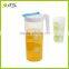 High quality PP water jug sets plastic cold kettle juice bottle tea bottle with cups