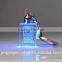 3D Laser Engraved Cube Crystal Led Keychain Photo Led Crystal Keychain