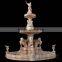 outdoor decoration marble stone garden lion water fountain