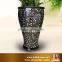 Modern style excellent quality black plant pottery vase for hotel decor