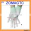 ZOMAGTC 13 Gauge Knitted White PU Hand Gloves