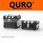 QURO Motorcycle side box 45/33L/31L , Coated black, Aluminum, MOTORCYCLE TRUNK