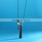 geometric wood bead pendant necklace gold curved tube bead black chain necklace geomotric rubber pendant long sweater necklace