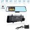 2016 new HD 4.3" Dual Lens Video Recorder Dash Cam Rearview Mirror Car Camera DVR CEG85