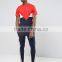 2016 High Quality Custom Short Sleeve O-Neck Contrasted Multi Color Mens 100% Cotton Breathable Casual Plain Dyed T-Shirt