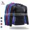 Custom Bodybuilding skin plain t shirt sublimation long sleeve compression shirt men's