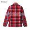 2017 winter plaid men warm fleece jacket