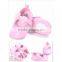 2017 mini infant shoes cute baby wear summer pink black light yellow bow child shoe