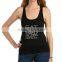 women gym very low price tank top with partten and design your own picture