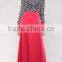 New arrival polka dot print vintage collar long sleeve maxi dress