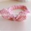 printed bow tie cotton fabric baby headband