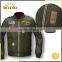 Plus Size Breathable Worsted Bomber Jacket With Embroidery Logo For Men