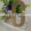 .1000pcs gold glitter paper number "G" Decor Festive Birthday Party New Year,Christmas ,Cake,Crafts