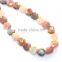 Latest design beads natural rainbow moonstone hear beads