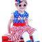 Baby Girls Red Clothes Children Patriotic Clothing 4th of July Capri Set