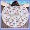 2017 New Style Custom round beach towels 100% polyester flamingo beach towel
