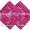 Cheap Square Cowboy Country Flag Cotton Solid Plain Custom Made Logo Men on Bandana
