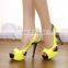 Wholesale New style Waterproof Hollow Out New Fish Mouth High-heeled Dress Shoes