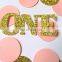 Gold Glitter "One" Baby First Birthday Confetti Scatter Centerpieces for Wedding Baby Shower Birthday Party Table Decoration