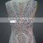 ED Real Sample Sleeveless High Collar Beads See-through Back Evening Dress