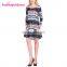 Wholesale Latest Design Long Sleeve Snowflake Christmas Evening Dress Costume