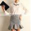 Plus Size 5 Colors Long Sleeve Women Elegant Formal Office Chiffon Blouse Work Wear