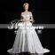 THX7817 Newest 2016 fashion dress luxury royal long tail wedding dress for 2016 / off-shoulder bridal gowns