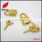 Gold jewelry box padlock