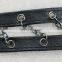 Factory direct black pu leather lace iron chain lace trimming
