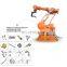 Industrial stainless steel robotic buffing machines with leather wheels