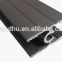 Extruded aluminium profile for sliding door and window anodized silver mid rail H bar
