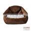 Wholesale Customized luxury faux suede fabric and pv fleece cat cave bed
