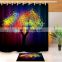 i@home 3D colorful tree digital printing polyester shower curtain bathroom