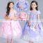 Children Short Sleeve Party Performance Dress for Princess Girl