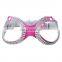 Small and medium pets rolls of bling rhinestone real leather dog harness