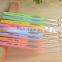Knitting Tool Plastic Handle Sweater Needle Colorful Soft-skinned Aluminum Crochet Hooks Needle With 8pcs Each Set
