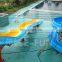 Spiral Blue Water Play Equipment  Fiberglass Water Slide for Resort