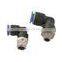 PL 6-02 1/4" pneumatic plastic equal male thread elbow air fitting