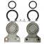 Customized Various Stainless Steel Glass Door Clamp 6-12mm Rubber Gasket with Flat Back Base