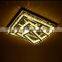 Zhongshan high quality flush mount modern crystal ceiling light design , ceiling lighting fixture