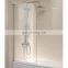 Factory easy clean glass diamond style sliding shower door tempered glass