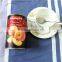 canned yellow half spiral insect tube yellow peach halves in syrup