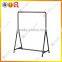 Clothes display rack with wheels