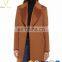European Style Fashion Design Solid Color Women Long Cardigan Coat