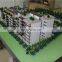 Acrylic  resin building model with model tree and furniture, 3d scale house models
