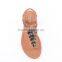 Shiny upper material sequined wholesale ladies sandals factory made in china