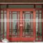 Commercial  system hinged door aluminium double Glass Entrance Swing KFC Door