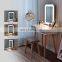Vanity Table Set with Adjustable Brightness Mirror